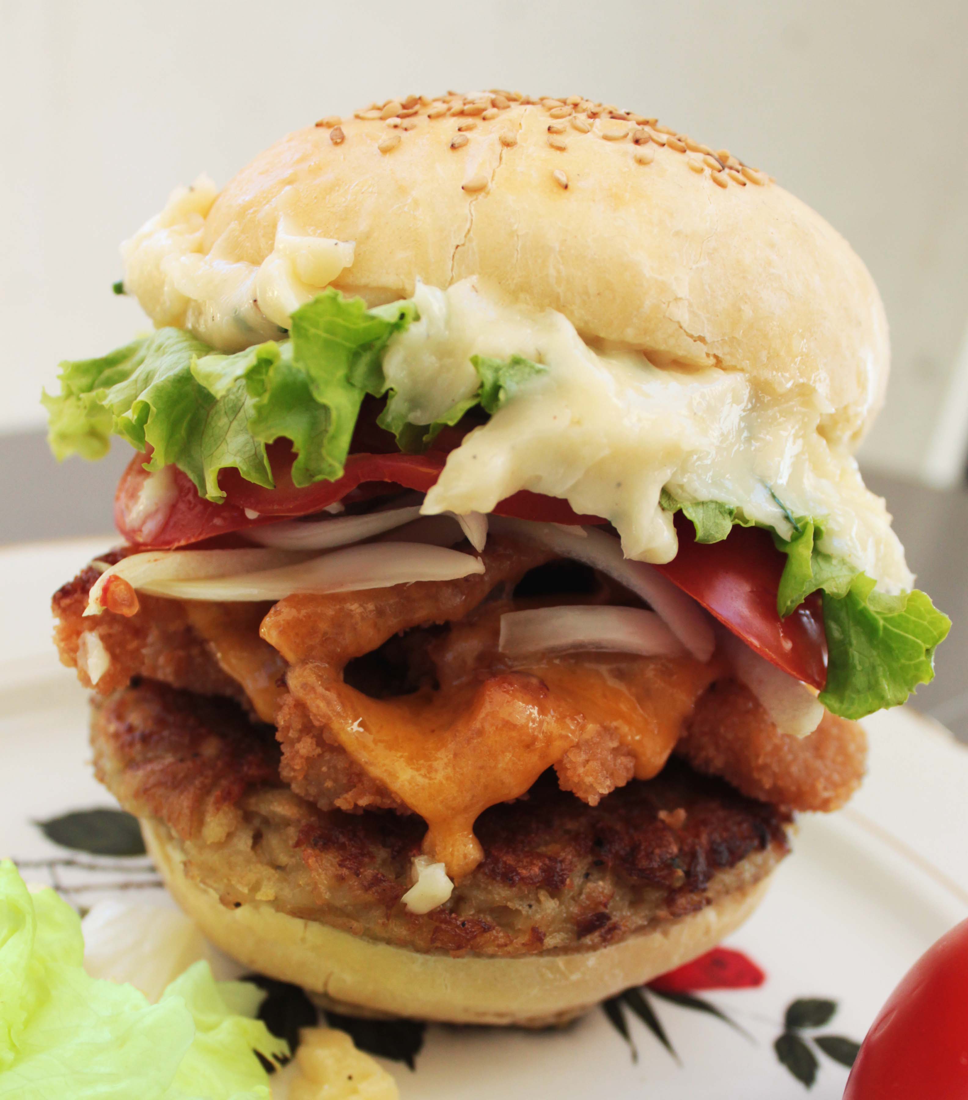 Hamburger Au Poulet Frit - Recettes - Fait Maison - Le Seigneur des Burgers